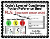 Costa's Level of Questioning Poster Set with Student Activities!