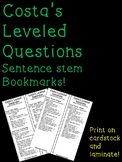 Costa's Leveled Questions Book Marks