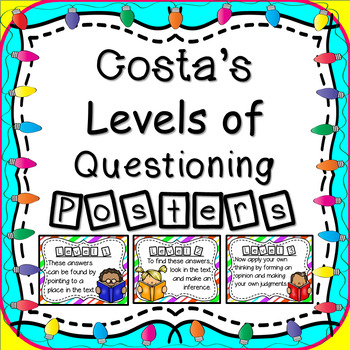 Preview of Costa's Levels of Questioning Posters - Stripes