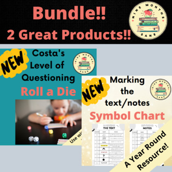 Preview of Costa's Questioning & Annotating Texts/Notes Bundle