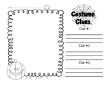 Costume Clues - Halloween Writing and Drawing Activity