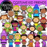 Costume Kid Friends {Halloween Kids in Costumes Clipart}