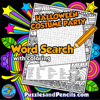 Halloween Bundle - Mad Lib, Word Search, Crossword Puzzle by Teacher  Teamwork