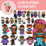 Costumed Children Clip Art