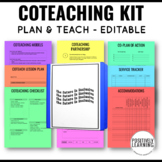 Coteaching Inclusion Special Education Binder - Editable in Canva