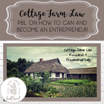 Preview of Cottage Food Law PBL