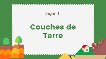 Preview of Couches De Terre: BC Curriculum -8e année