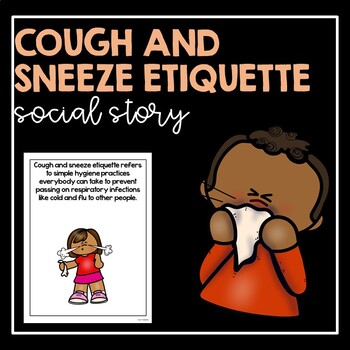 Social Story Cards Hygiene Coughing When I'm Sick Autism 