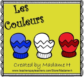 Preview of Couleurs - French Colors Activity 