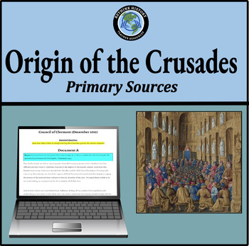 Preview of Council of Clermont | Primary Source from the Crusades | Close Reading Activity