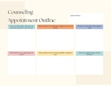Counseling Appointment Outline (Resource for Busy Days)