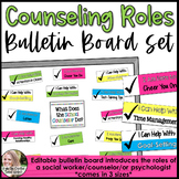 Counseling Bulletin Board Set Roles of a Counselor