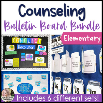 Preview of Counseling Bulletin Boards For Elementary School Growing Bundle