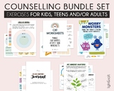 Counseling Bundle set, worries, social skills, self esteem