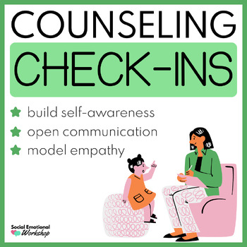 Preview of Counseling Check-Ins Sheets and Activities for Individual and Group Counseling