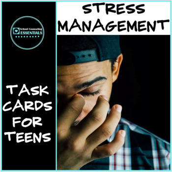 Preview of Stress Management Scenarios Activity-Task Cards- distance learning option