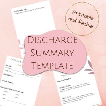 Preview of Counseling Discharge Summary Template