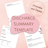 Counseling Discharge Summary Template