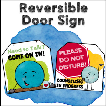 School Counseling Door Sign Double Sided - Shop The Responsive Counselor