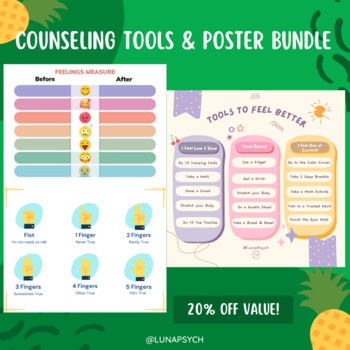 Preview of Counseling Tools & Poster Bundle (includes a Bonus Mystery Poster!)