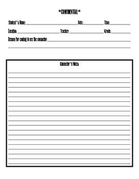 Counseling Notes Template by Real Deal Counseling TpT
