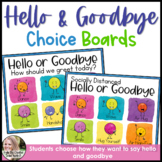 Social Distancing Greetings Choice Boards School Counseling Office Decor