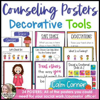 Preview of School Counseling Posters Office Decor & Tools