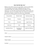 Counseling Resource Form