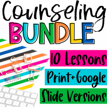 Preview of Counseling Resources BUNDLE for Google Classroom Distance Learning