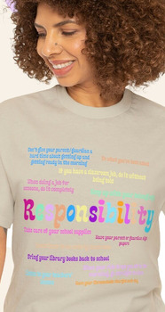 Preview of Social Skills Shirt-Responsibility, Counselors teaching social skills