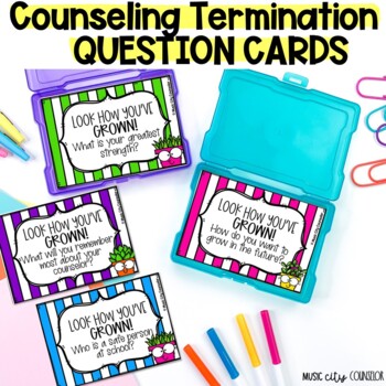 Preview of Counseling Termination Questions, End of Year Reflection Questions FREEBIE