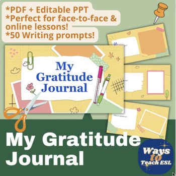 Preview of Counselling | Positive Education | Gratitude Journal (PDF + Google Slides)