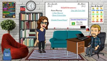 Preview of Counselor Bitmoji Virtual Office