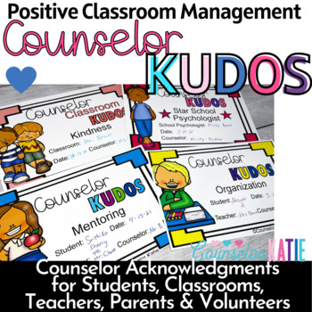Preview of Counselor Kudos - Acknowledgments for School CN - Editable