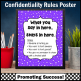 Confidentiality Agreement Rules Sign School Psychologist C