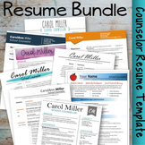 Counselor Resume Template Bundle