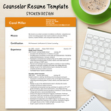 Counselor Resume Template--Spoken Design