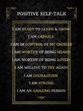 Counselor Strategy Poster (Positive Self-Talk)