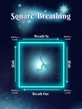 Preview of Counselor Strategy Poster (Square Breathing)