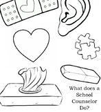 Counselor first aid coloring sheet