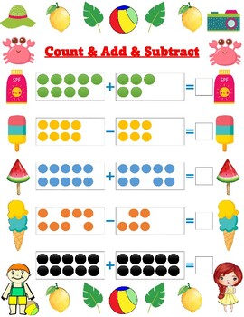 Preview of Count Add & Subtract