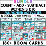 Count, Add & Subtract within 5 and 10 - Math Winter Boom C