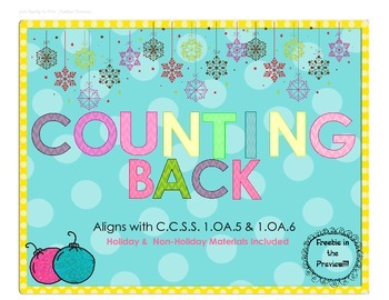 Preview of Count Back 1, 2, and 3: A Strategy for Subtraction.