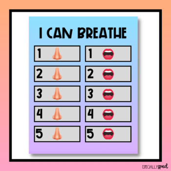 Count & Breathe Activity | Calm Down Corner | Breathing Practice