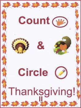 Preview of Count & Circle Thanksgiving II