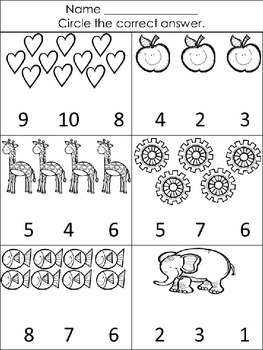 count circle and color math worksheets by nvw tpt