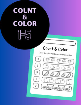 Preview of Count & Color 1-5