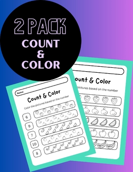 Preview of Count & Color 2 pack