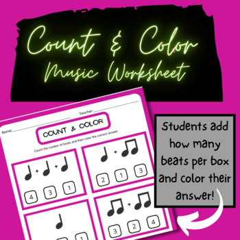 Preview of Count & Color - Quarter Note | Eighth Notes