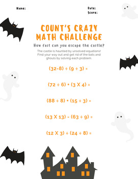 Preview of Count Crazy Math Challenge